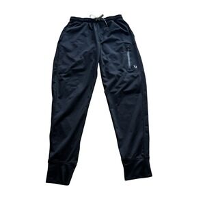 Vuori Sunday Performance Jogger Mens XS Black Athleisure Pants Elastic Waist Zip
